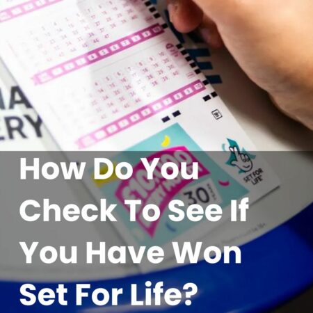 How Do You Check To See If You Have Won Set For Life?