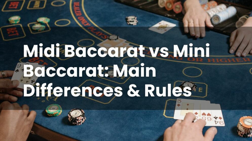 Midi Baccarat vs Mini Baccarat: Main Differences & Rules