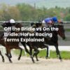 Off the Bridle vs On the Bridle: Horse Racing Terms Explained